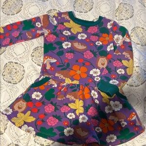 Mini Boden Multicolor Hedgehog Floral Dress  🦔